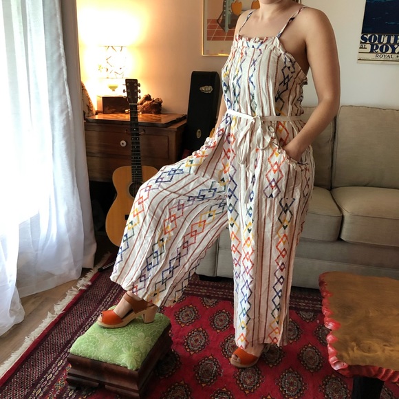 Linen Blend Current Air Jumpsuit (4) - Picture 3 of 10